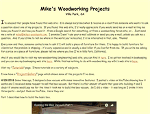 Tablet Screenshot of mikes-woodwork.com